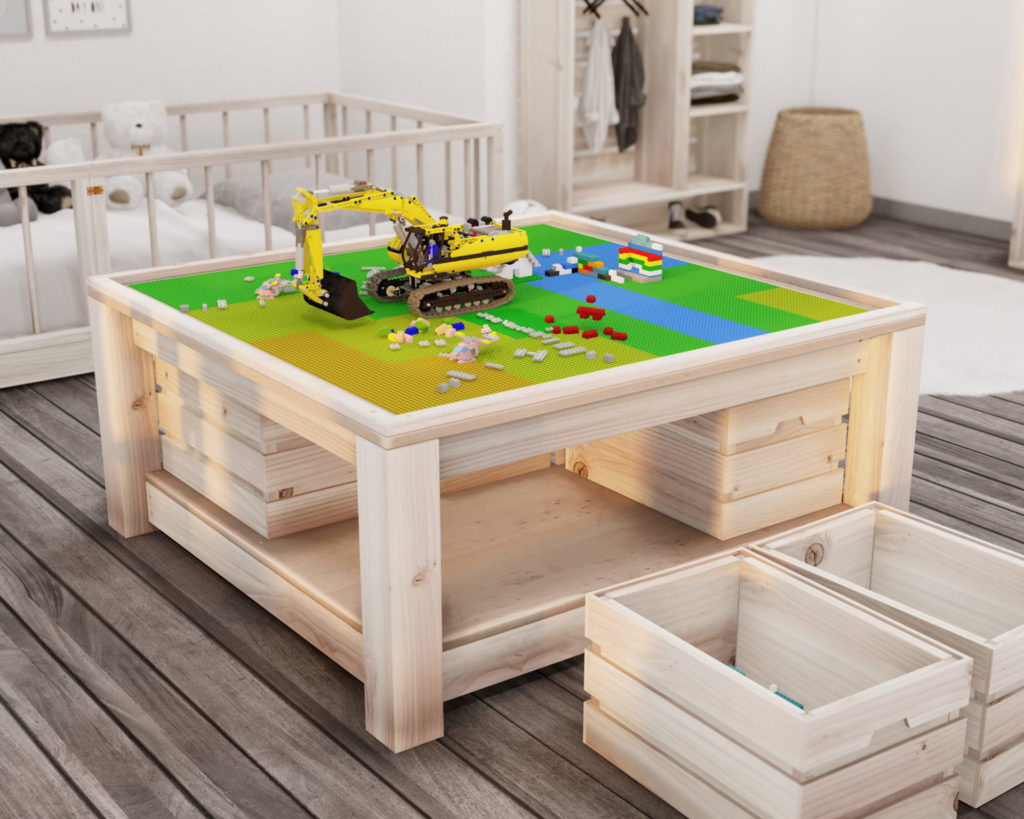 DIY Montessori Lego table