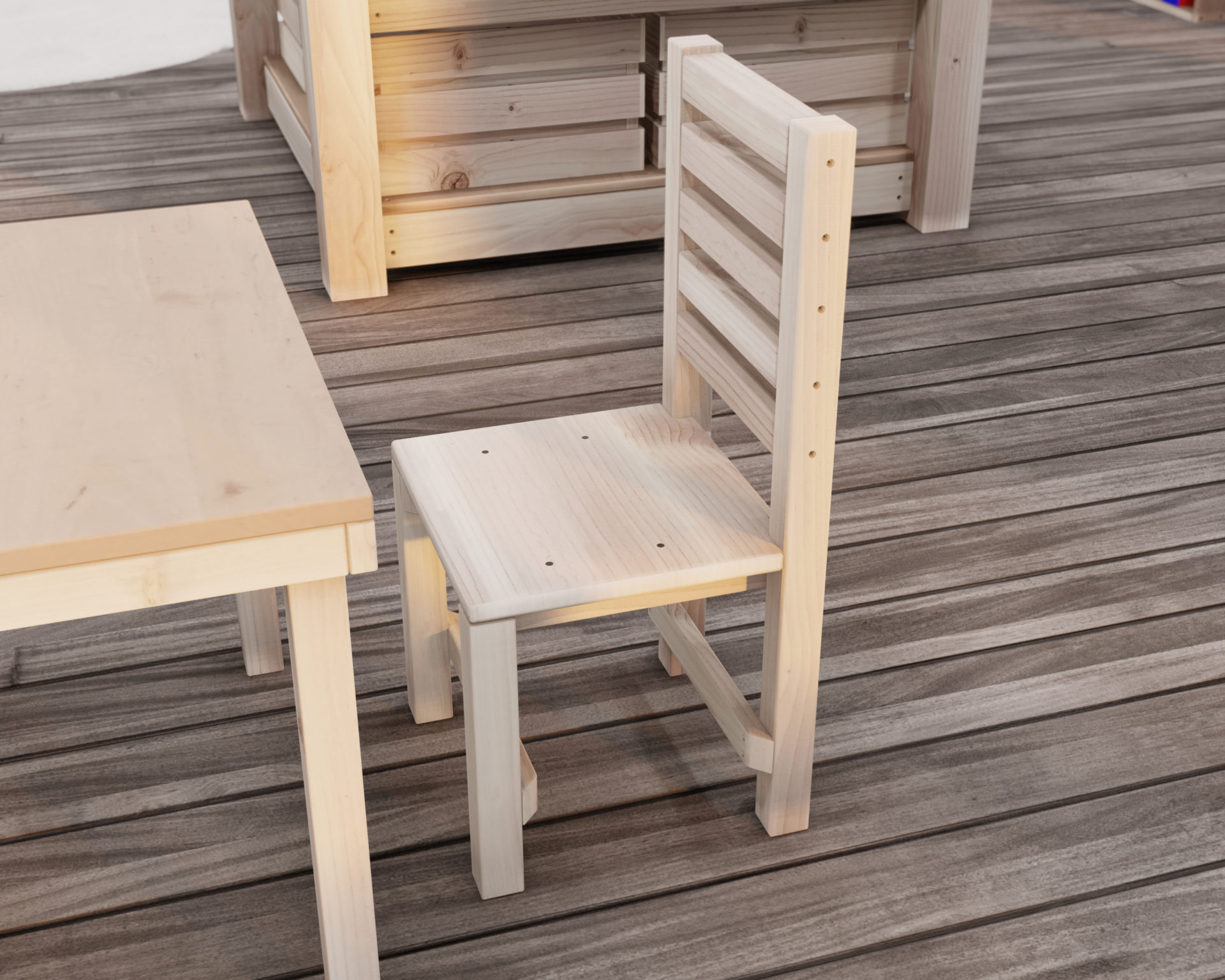 DIY Montessori activity and weaning chair