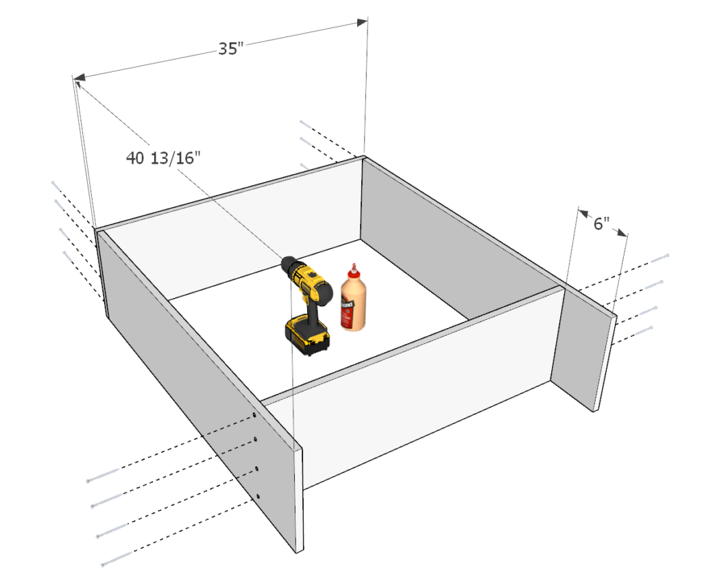 DIY Montessori children's wardrobe dresser frame assembly