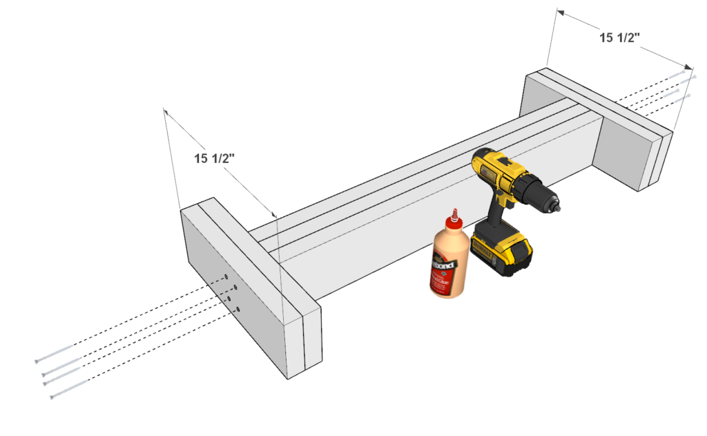 DIY GYM bench frame assembly