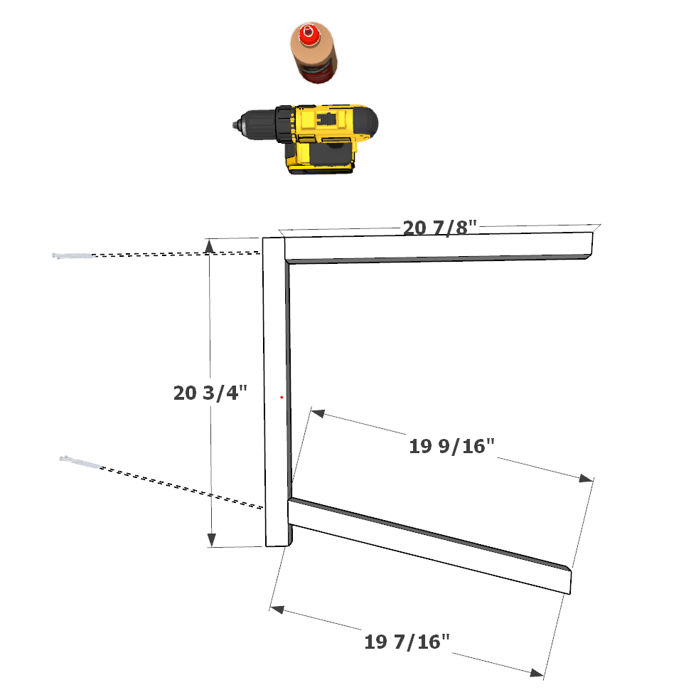 DIY chair armrest assembly