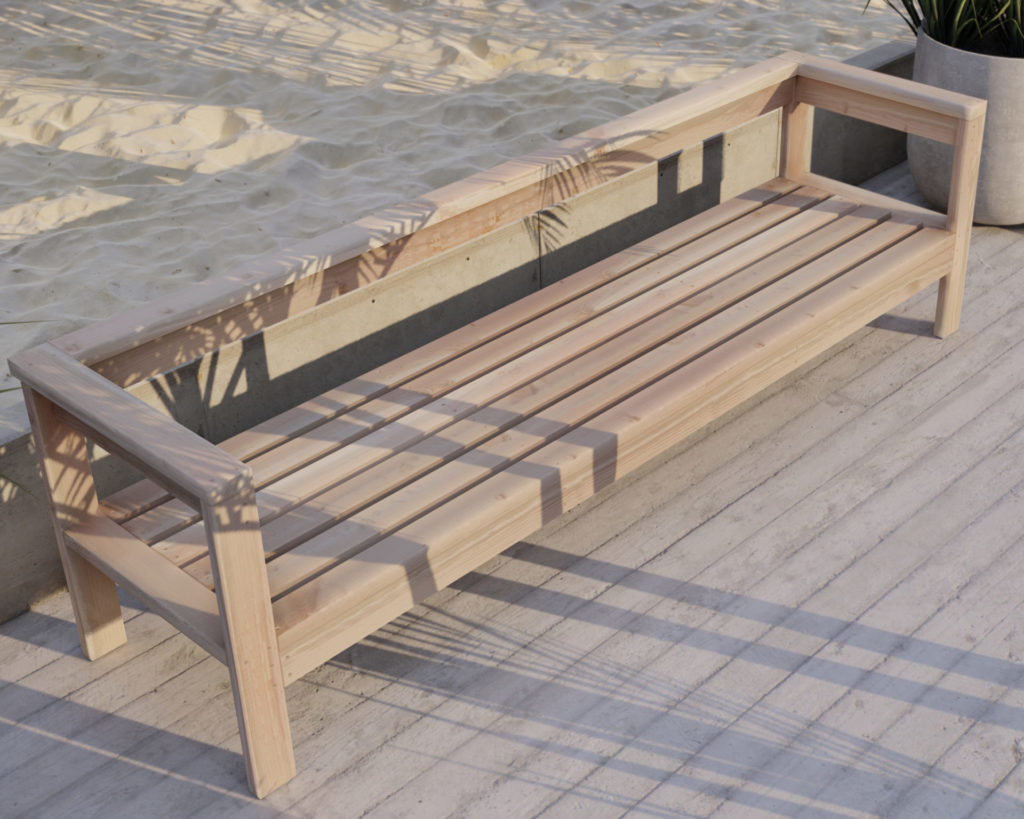 DIY patio bench plans