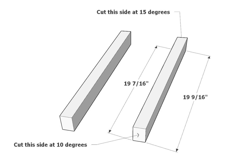 DIY chair cut list