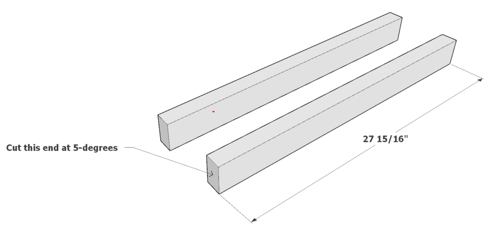 DIY chair cut list