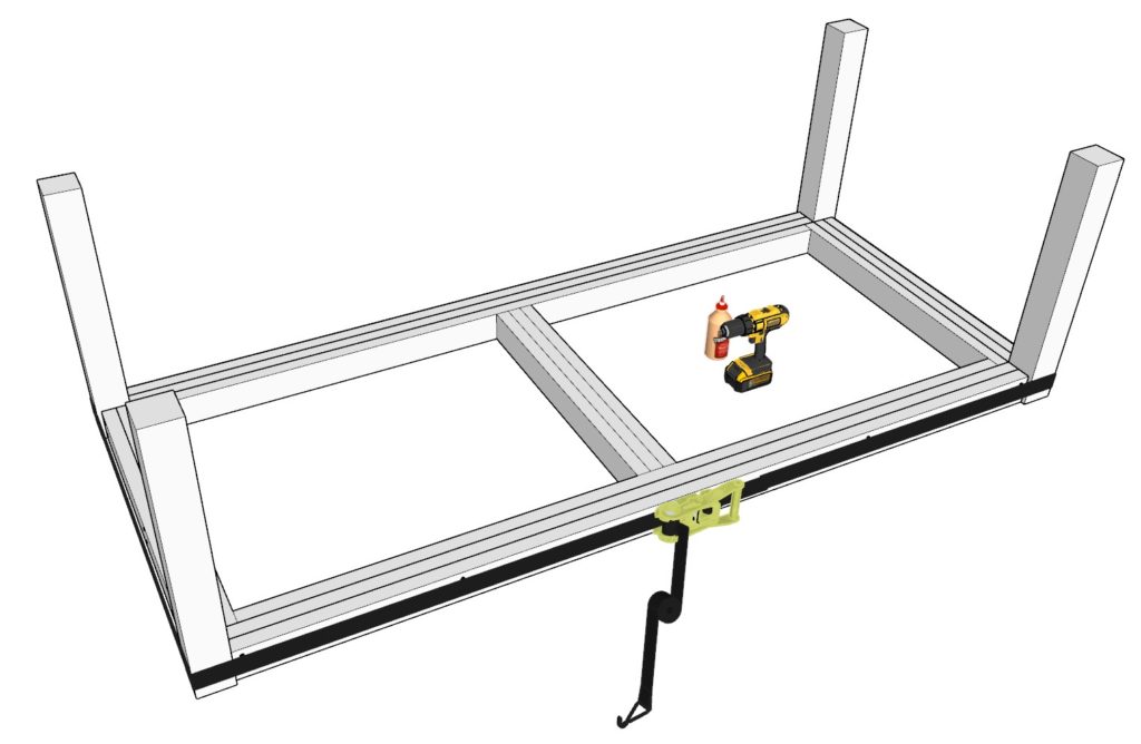 Attaching legs to DIY table