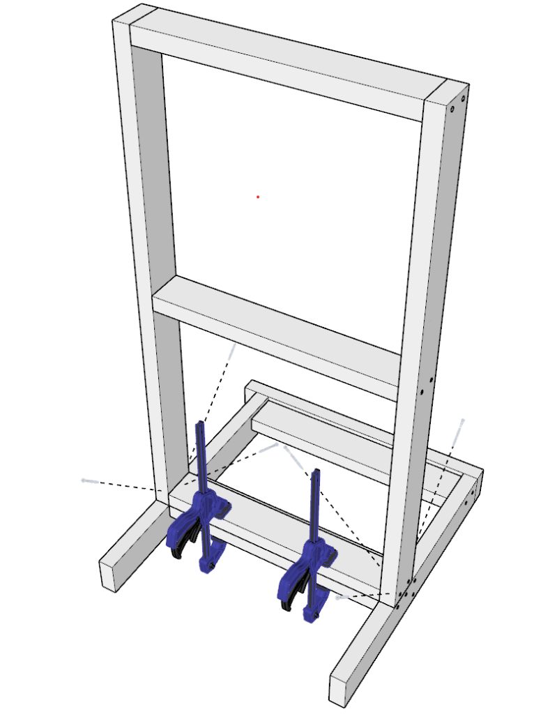 Adding diagonal screws to DIY frame