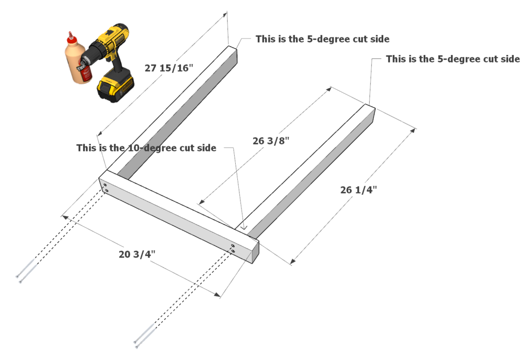 DIY chair armrest assembly