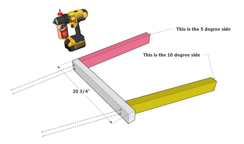 DIY chair arm rest cut list