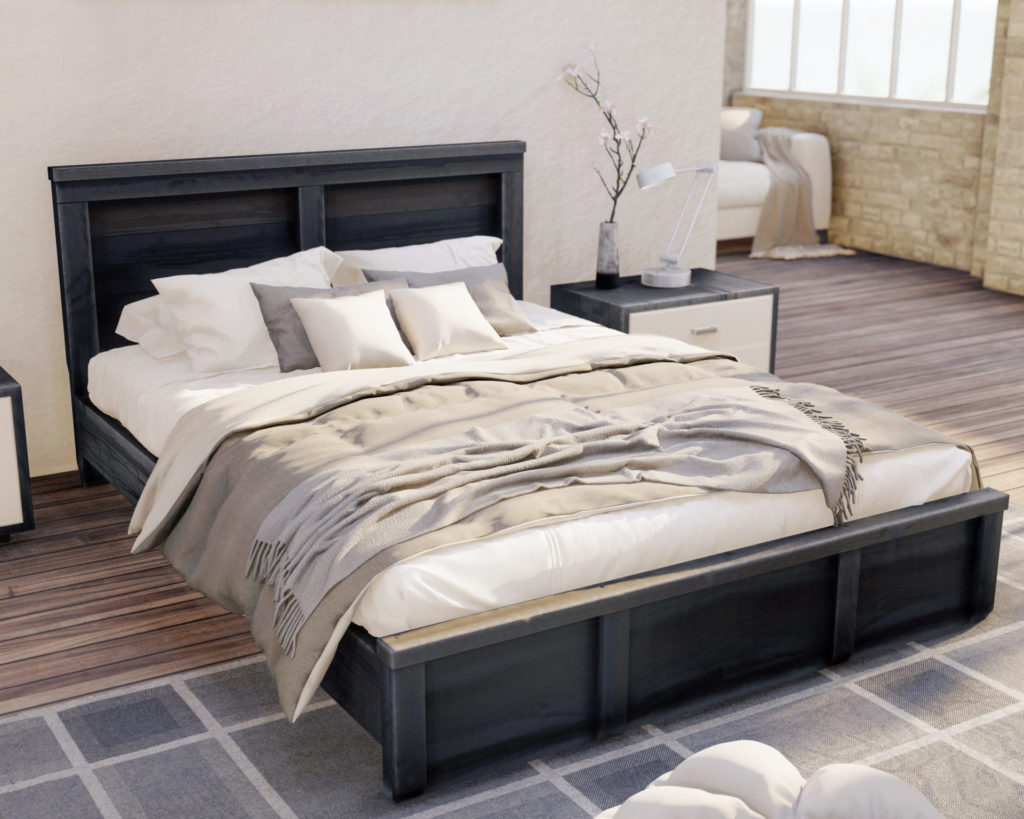 DIY queen wood bed frame plans and blueprints