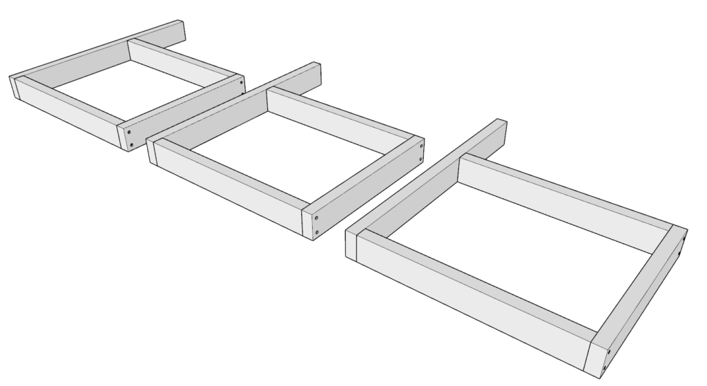 DIY coffee bar frame assembly