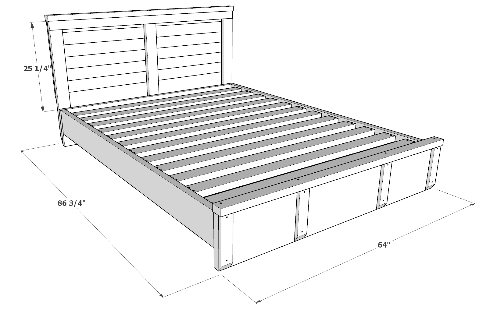 Diy Queen Bed Frame Diy Projects Plans