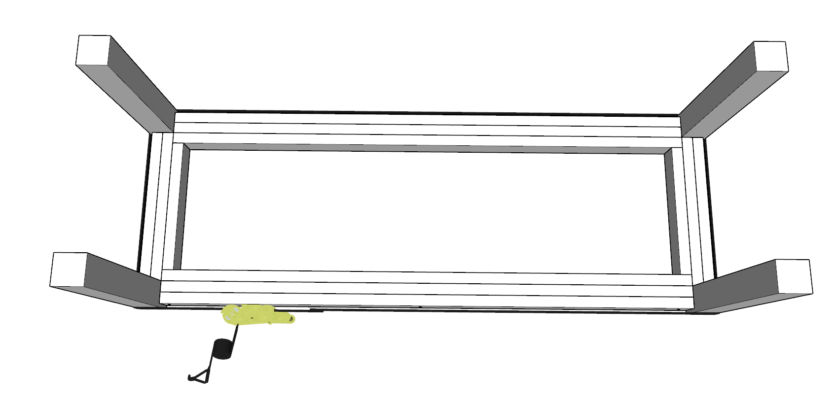 DIY desk with hidden compartment DIY projects plans