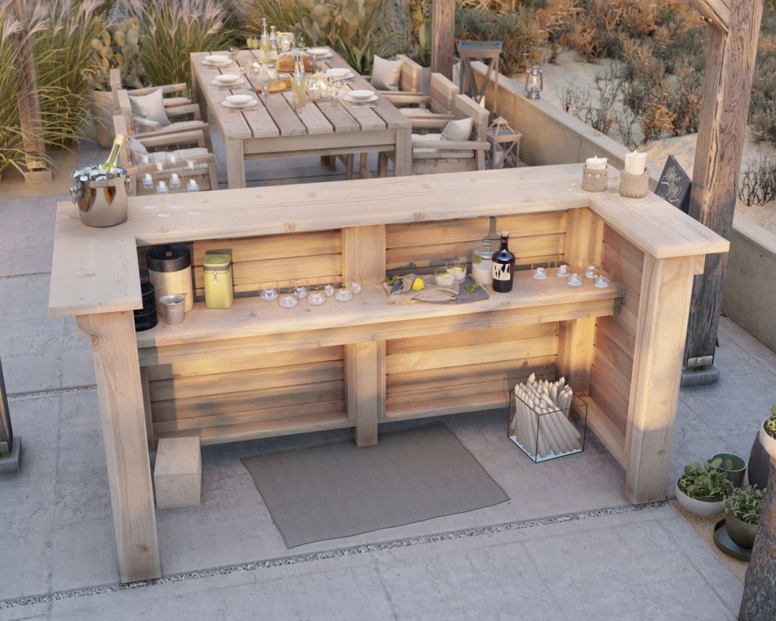 DIY outdoor bar plans DIY projects plans