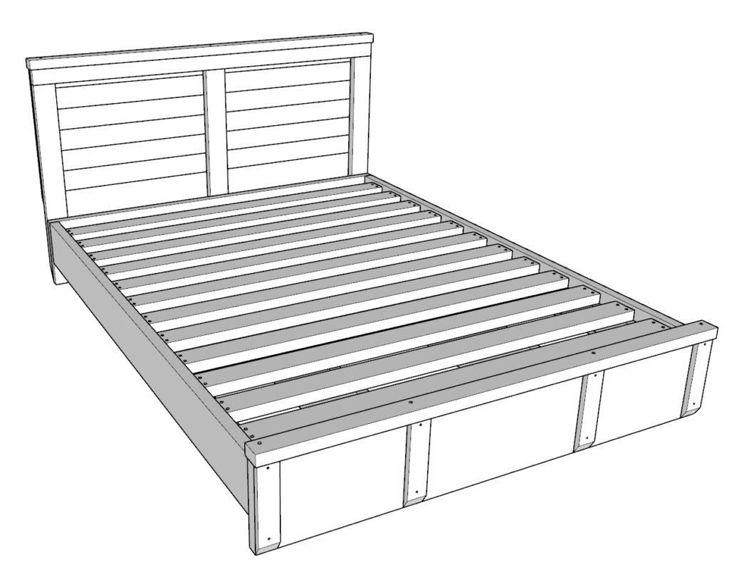 Diy Queen Bed Frame Projects Plans