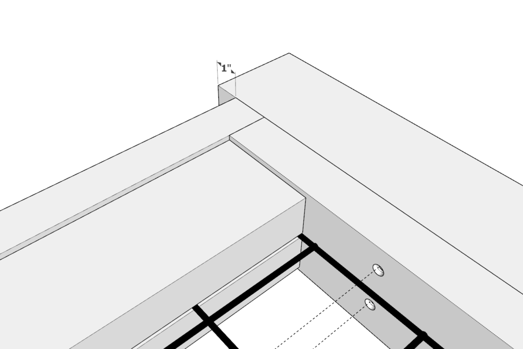 Adding fence post to DIY fence panel