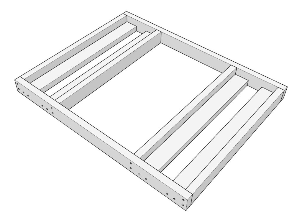 DIY doghouse door frame assembly