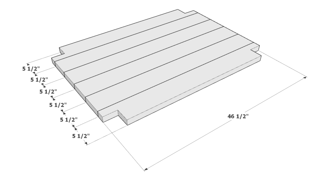 Making the shelve and storage space of the DIY coffee table