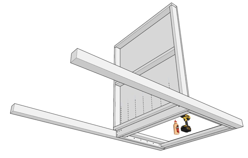 DIY doghouse main frame assembly