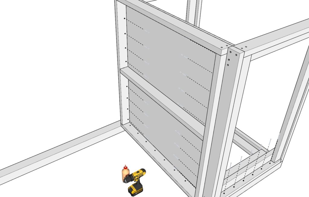 DIY doghouse main frame assembly