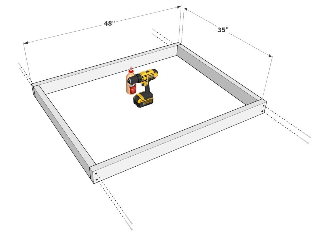 Doghouse wall frame assembly