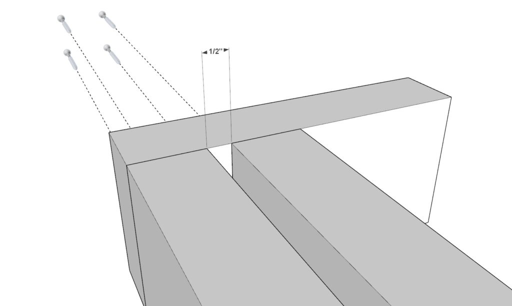 DIY doghouse stairs assembly