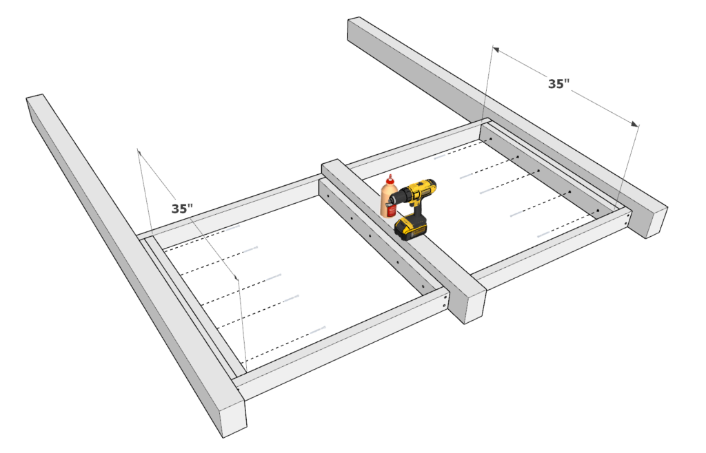 DIY bar pillar and frame assembly
