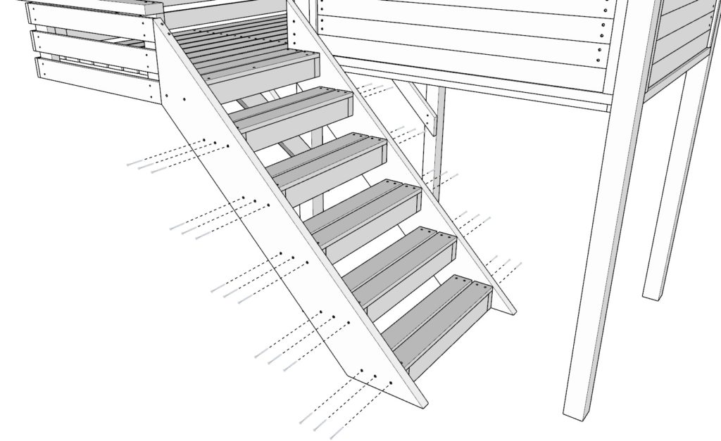 Building the staircase assembly instructions