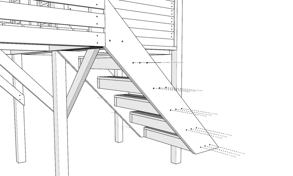 Building the staircase assembly instructions