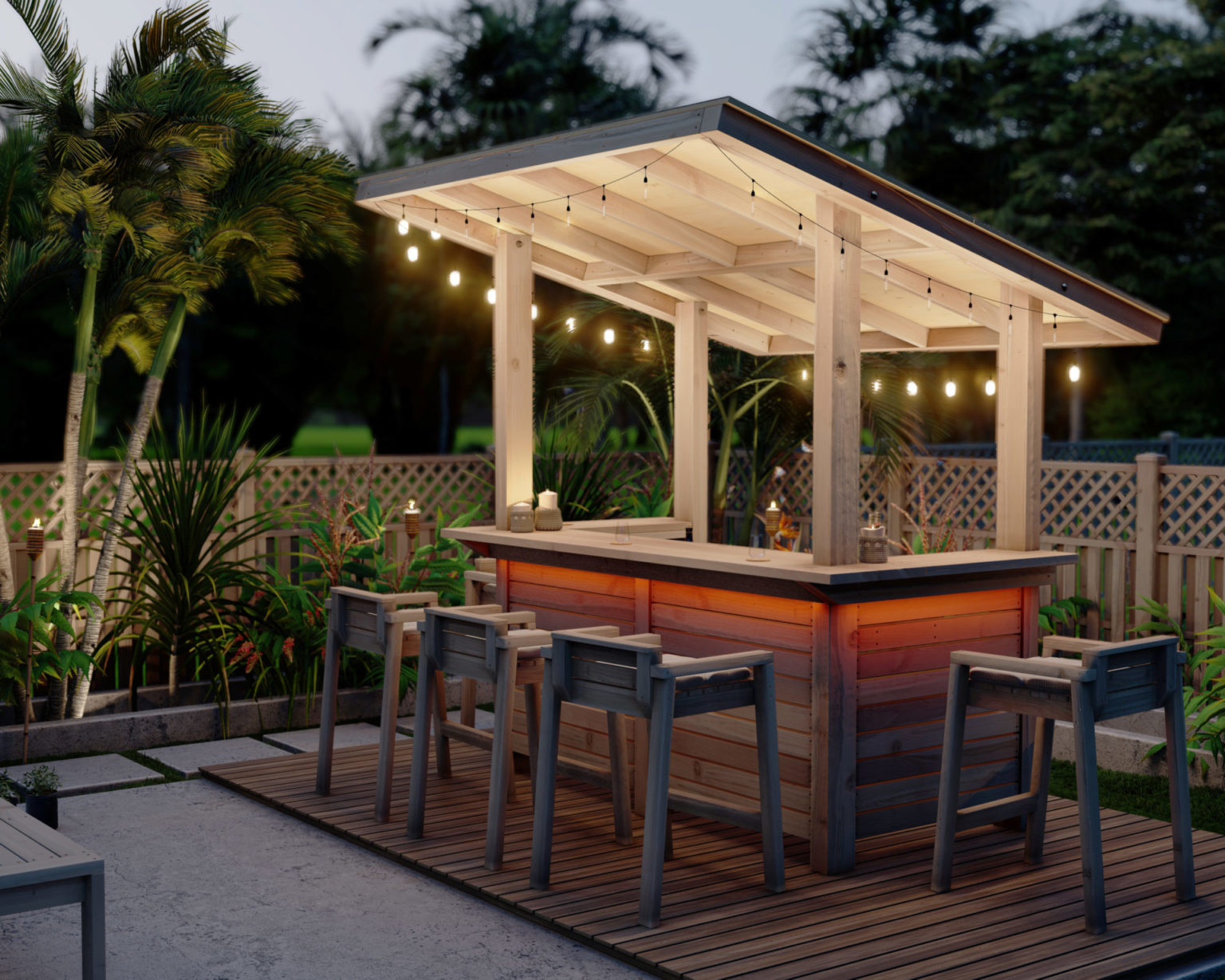 DIY plans for outdoor bar with cover DIY projects plans