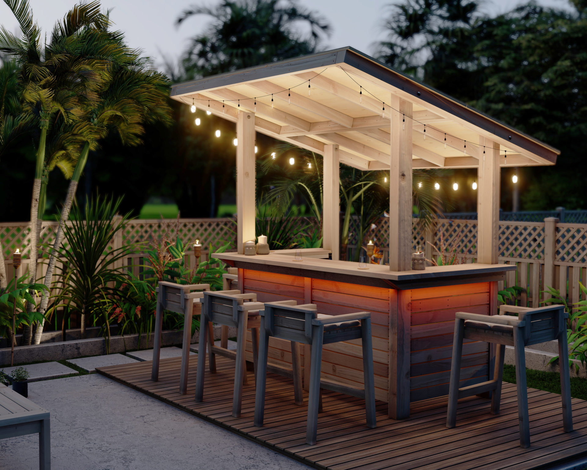 DIY plans for outdoor bar with cover DIY projects plans