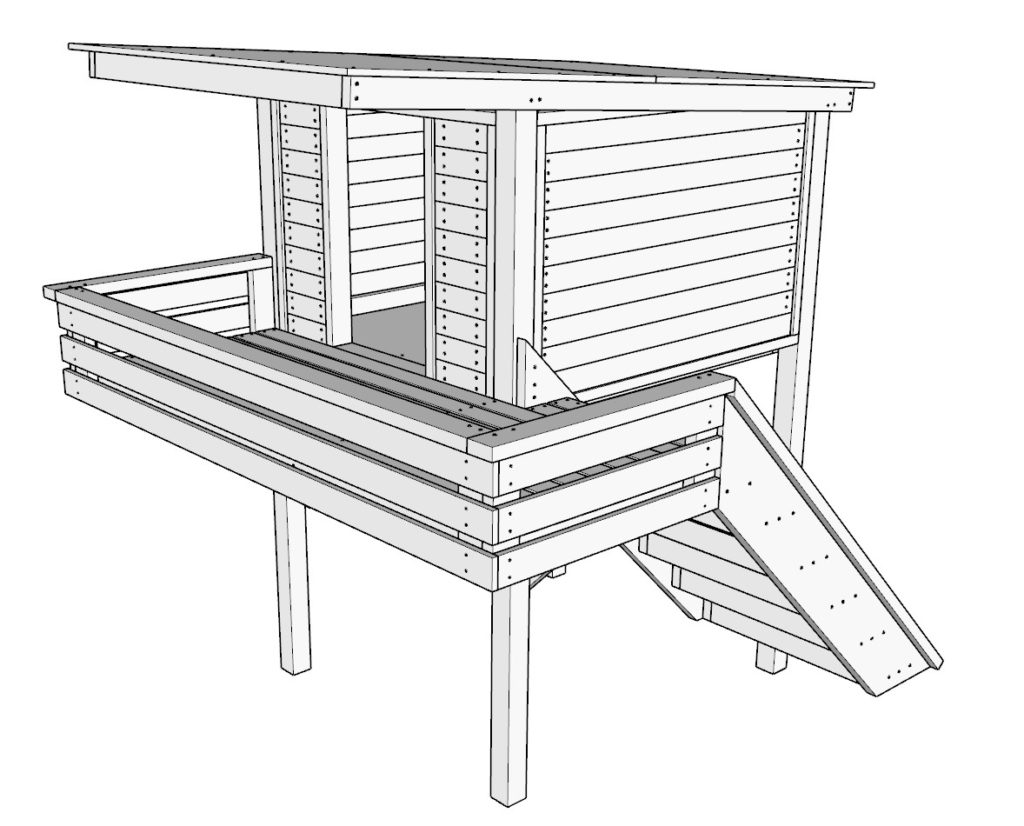 DIY doghouse completed