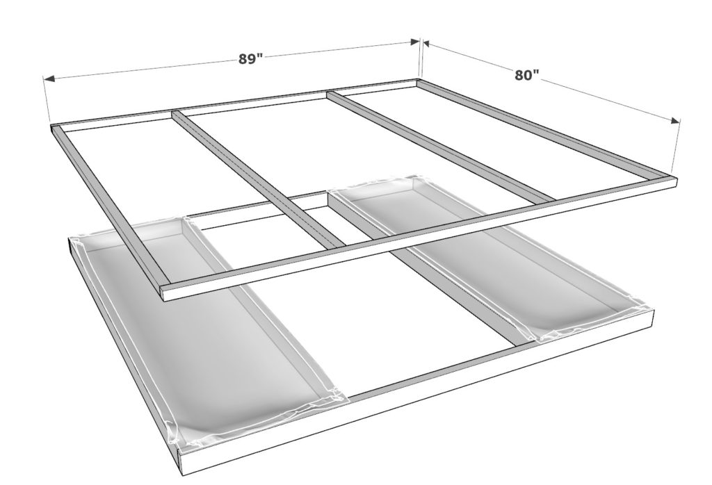 Adding a secondary frame to the wall of the DIY greenhouse