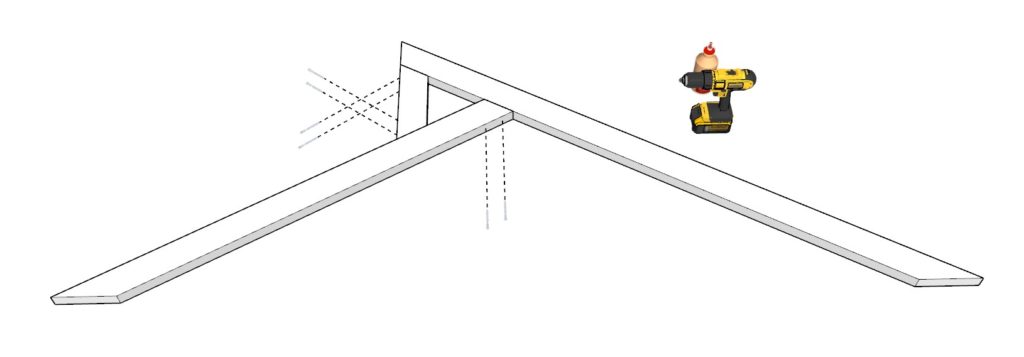 DIY greenhouse rafter construction