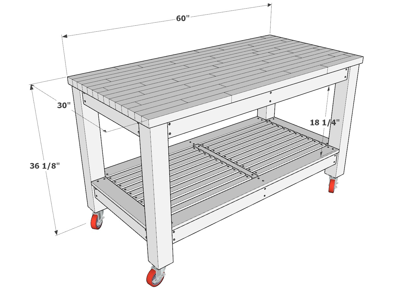 easy diy kitchen table with no tools