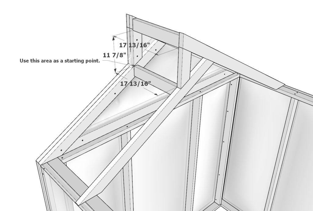 attaching the rafters to the greenhouse wall frame