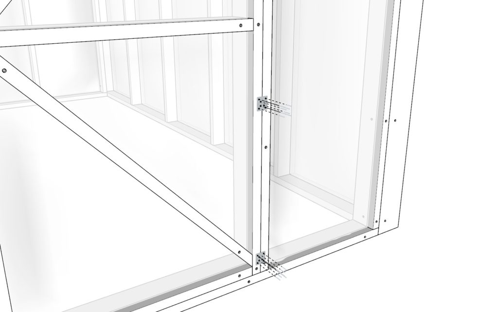 Greenhouse door installation and gate lock system