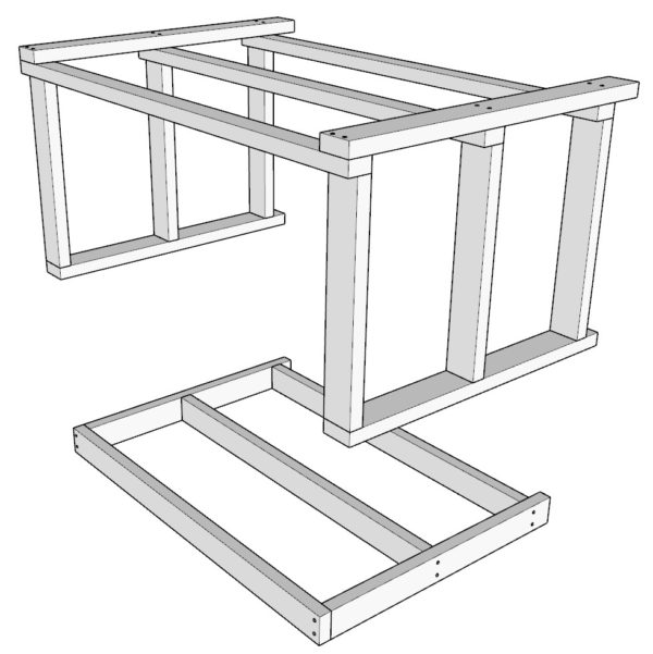 DIY outdoor wooden bar plans - DIY projects plans