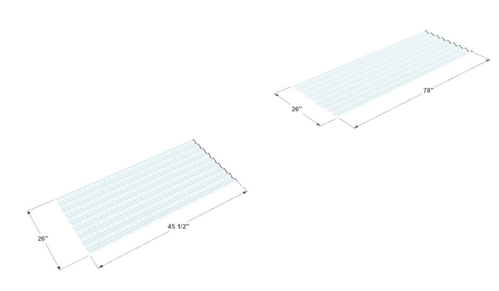 Adding Polycarbonate Roofing Panel in Clear to the DIY greenhouse roof