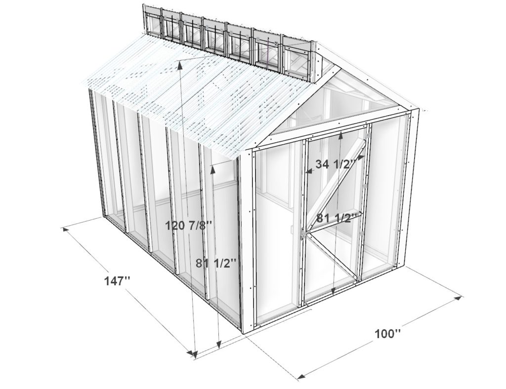 DIY greenhouse dimensions