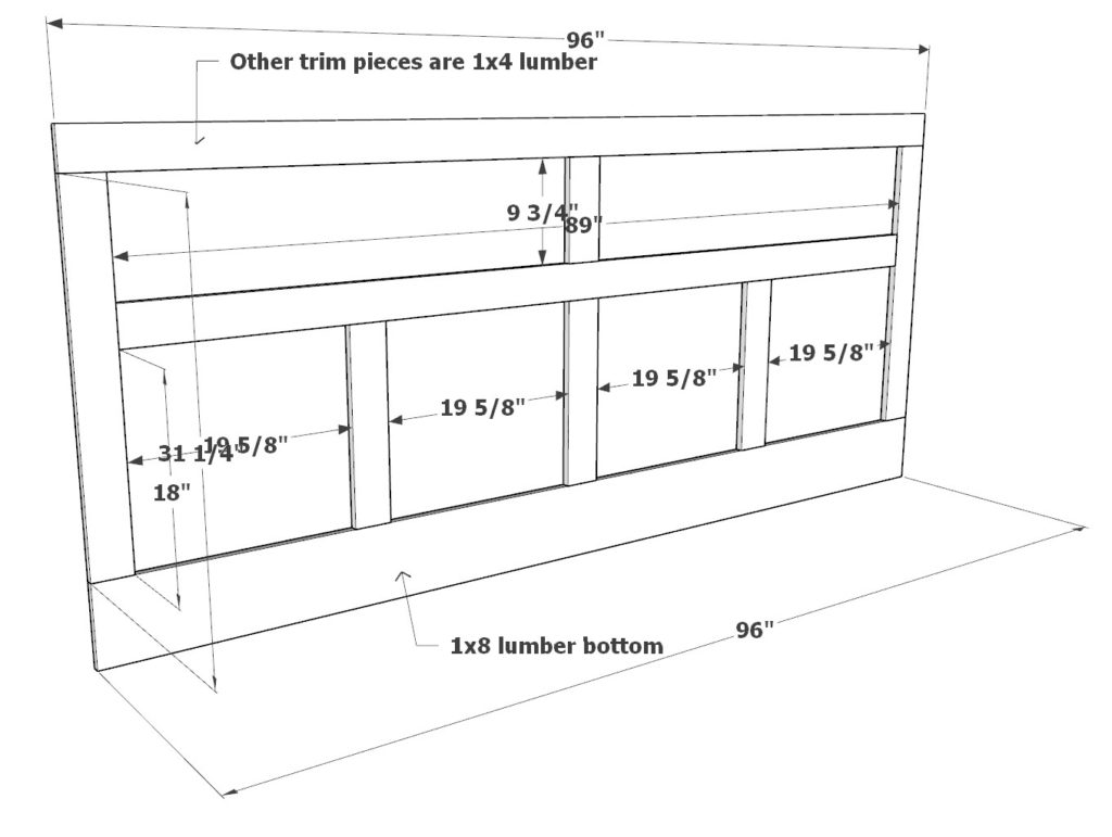 Adding decorative trim to DIY bar