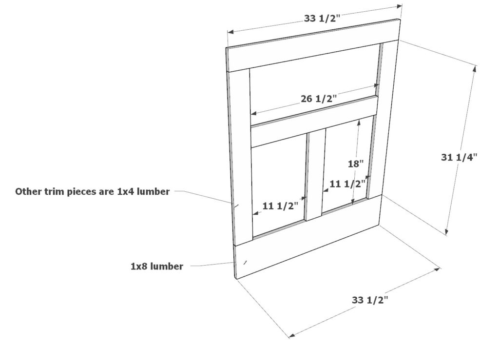 Adding decorative trim to DIY bar