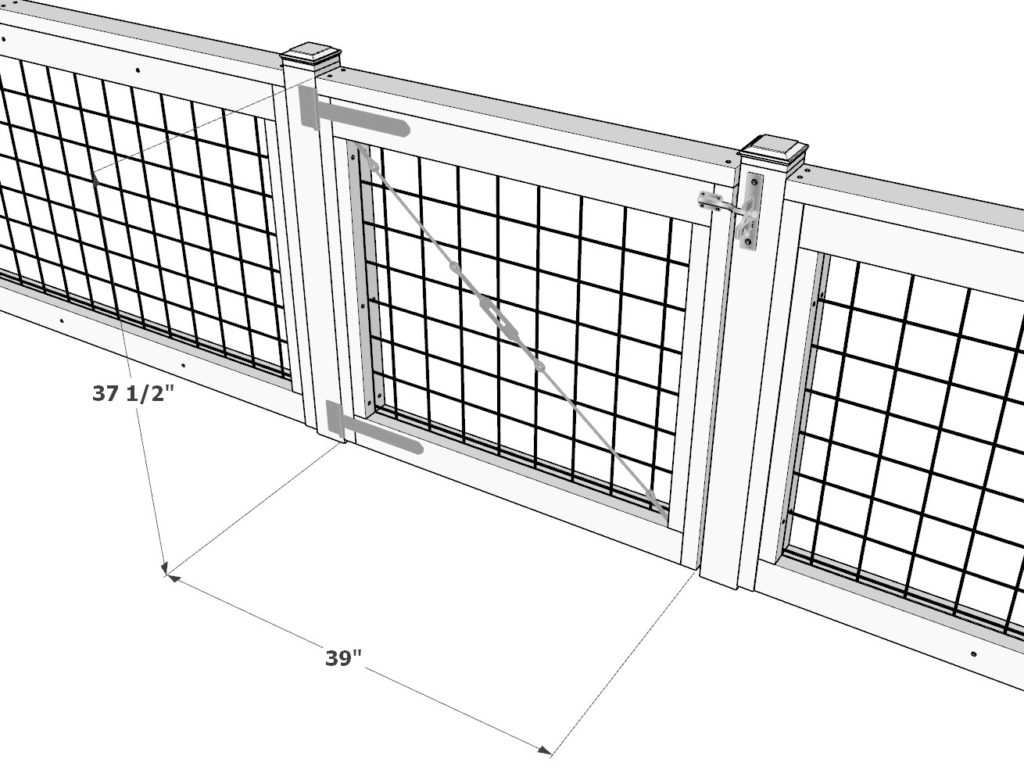 DIY fence gate measurements