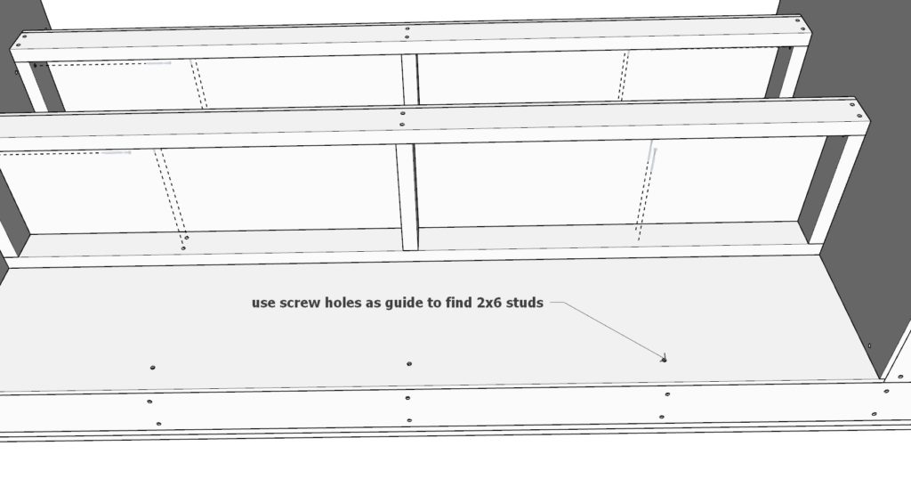 DIY bar shelf and storage assembly and installation