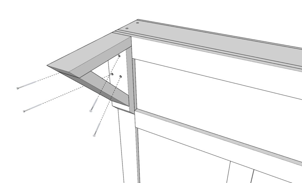 DIY bar top supports installation