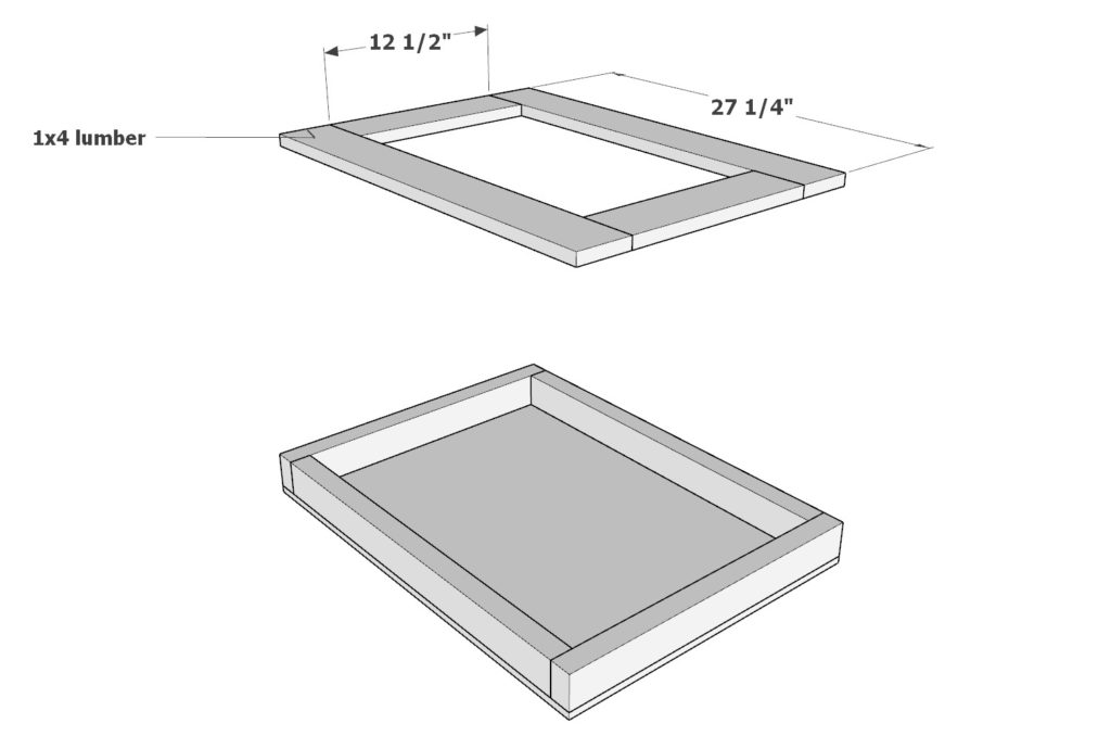 Adding 1x4 lumber to DIY loft bed frame assembly