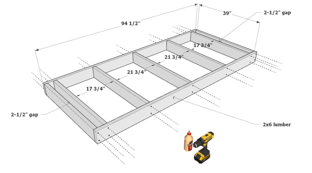 DIY bar 2x6 frame construction