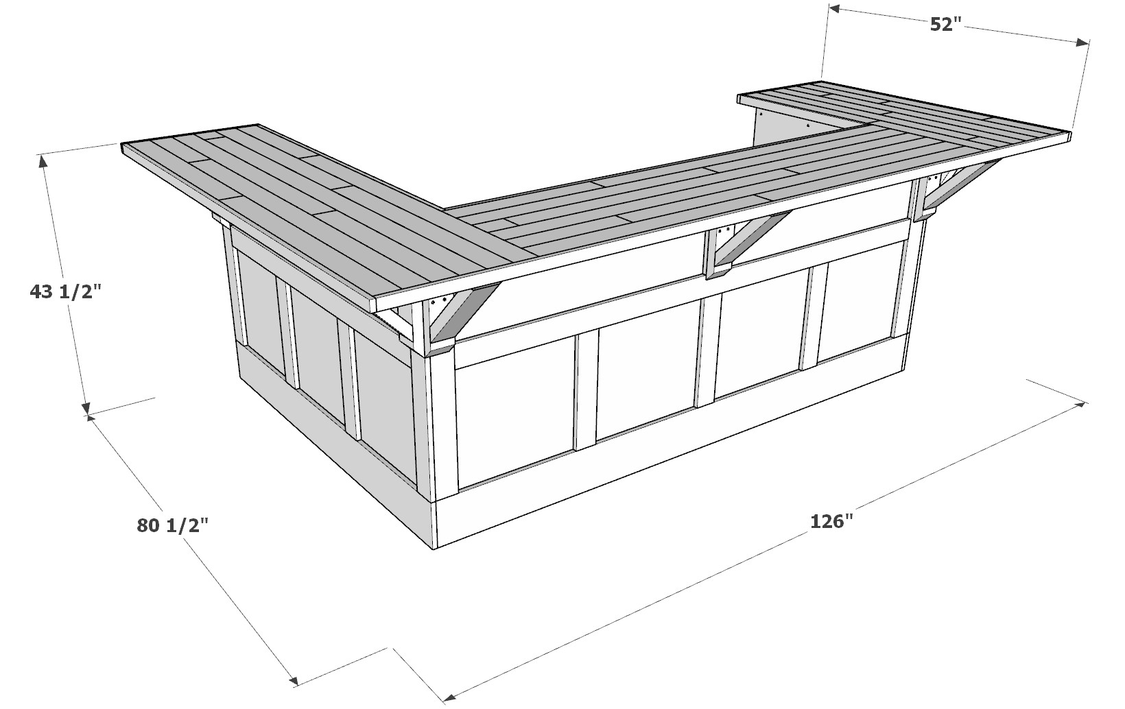 Easy DIY indoor wooden bar plans DIY projects plans