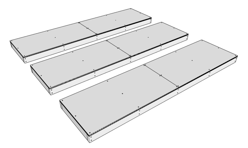 Adding plywood sheet to DIY shelf frame