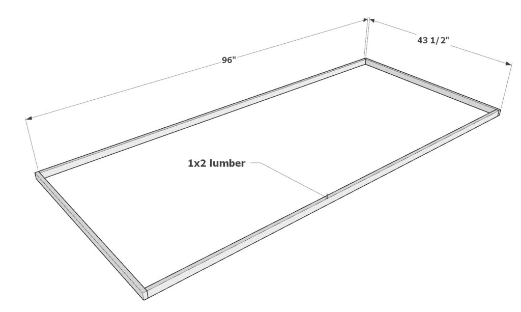 Adding trim to DIY table