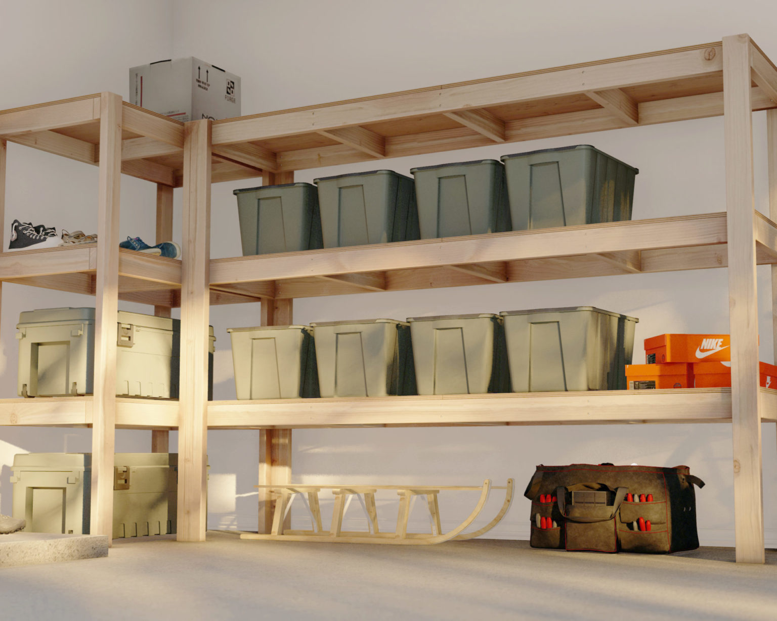 DIY garage storage shelves PDF plan DIY projects plans